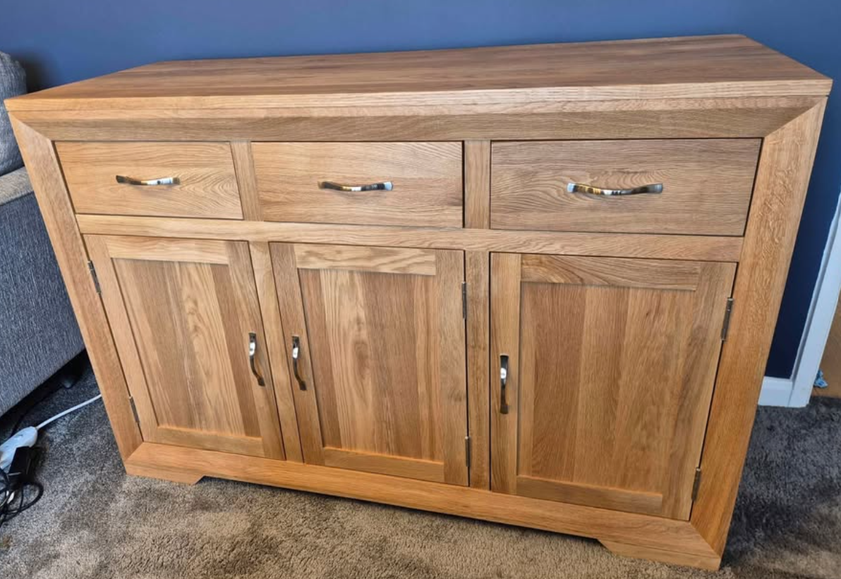 Bevel Oak Furniture Land Sideboard